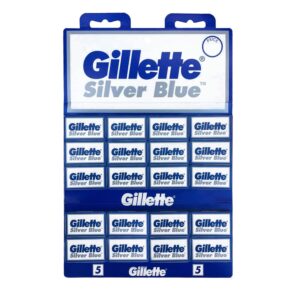 100 Razor Blades Gillette Silver Blue