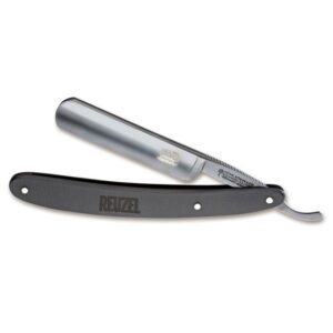 Ξυράφι Boker χειρός Reuzel All Black 5/8 με στρογγυλεμένη μύτη