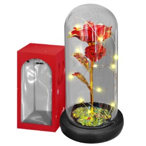 Λουλούδι σε Γυάλα με φως 22x11cm Homie 423024