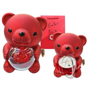 Αρκούδος με Παντοτινό Τριαντάφυλλο 17x11x11cm Homie 423117