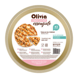 Ταψί φούρνου στρογγυλό 20x2,5εκ αντικολλητικό από ανθρακούχο ατσάλι