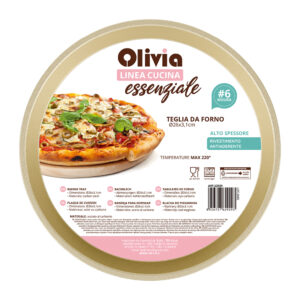 Ταψί φούρνου στρογγυλό 26x3,1εκ αντικολλητικό από ανθρακούχο ατσάλι