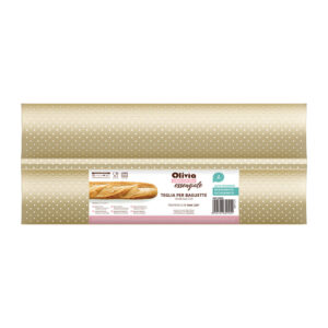 Ταψί για μπαγκέτες 2 θέσεων 16x38,5x 2,5εκ αντικολλητικό διάτρητο από ανθρακούχο χάλυβα