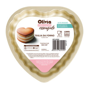 Ταψί φούρνου σε σχήμα καρδιάς 12,5x2,7cm αντικολλητικό από ανθρακούχο ατσάλι