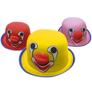 Καπέλο Ημίψηλο Στρογγυλό με Σχέδια Κλόουν 23x28x10cm Carnavalista 231927