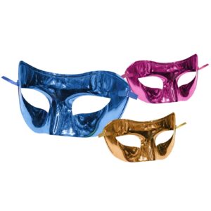 Μάσκα Κοκάλινη Μονόχρωμη Γυαλιστερή 17x9cm Carnavalista 232157