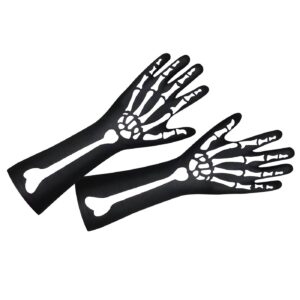 Γάντια Μακριά Σκελετός 38cm Carnavalista 232404