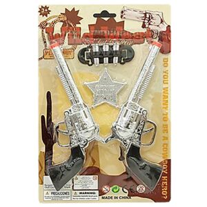 Όπλα Καουμπόη σετ=4τεμ 29x19cm Carnavalista 23757