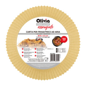 Στρογγυλή φριτέζα αέρος 16x4,5cm 50 τεμάχια Μίας χρήσης
