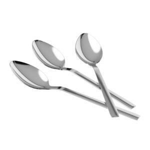 Κουταλάκια επιδορπίου από ανοξείδωτο ατσάλι 15εκ 3 τεμάχια