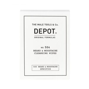 Depot 504 μαντηλάκια απολύμανσης για γένια και μουστάκια