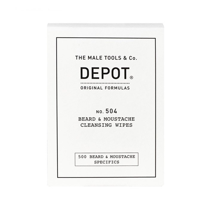 Depot 504 μαντηλάκια απολύμανσης για γένια και μουστάκια