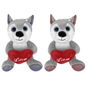 Χάσκυ Λούτρινο Καρδιά Love 20cm ToyMarkt 99471