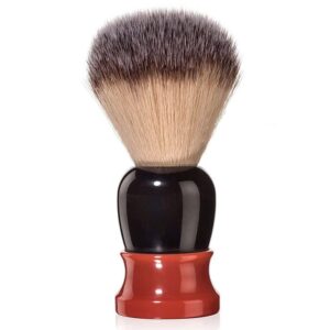 Fine Accoutrements Classic Synthetic Shaving Brush in Orange and Brown 20mm