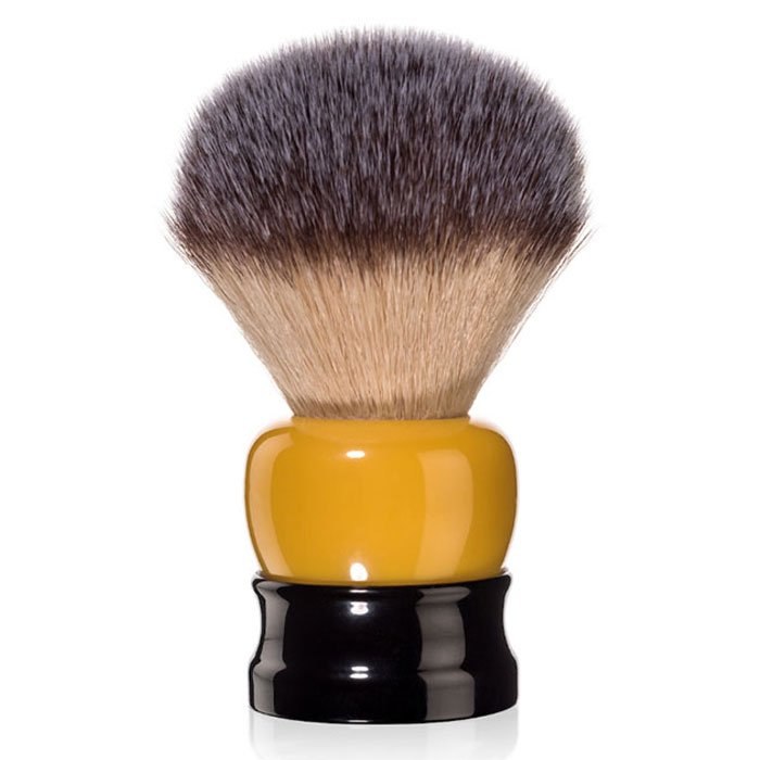 Fine Synthetic Stout Shaving Brush Black and Yellow 24mm