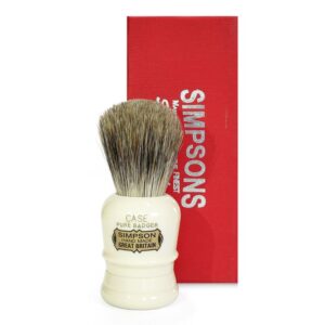 Simpsons shaving brush case c1 pure badger