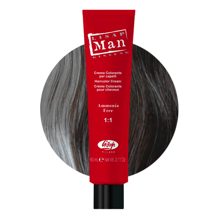 Lisap Man crema colorante per capelli castano chiaro 60ml
