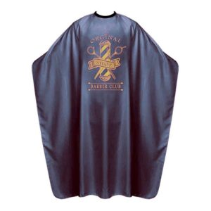 The Shave Factory barber cape barber club blue navy