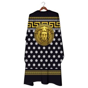 The Shave Factory barber cape goldie greek