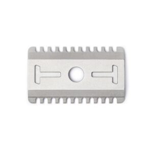 Tatara πλάκα ξυραφιού ασφαλείας ανοιχτής χτένας Masamune ασημί