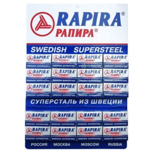 100 lamette da barba Rapira Swedish Supersteel