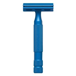 Ξυριστική μηχανή ασφαλείας Rockwell 6S μπλε από ανοξείδωτο ατσάλι