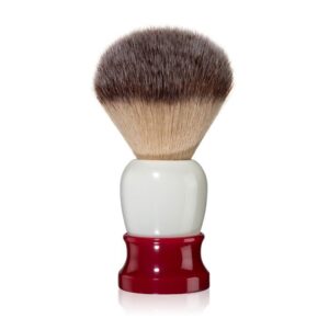 Fine Accoutrements Classic Synthetic Shaving Brush in Red and White 20mm