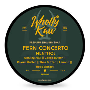 Wholly Kaw σαπούνι ξυρίσματος Fern Concerto 114gr