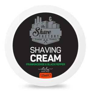 The Shave Factory σαπούνι ξυρίσματος Frankincense & Black Pepper 125ml