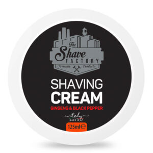 The Shave Factory σαπούνι ξυρίσματος Ginseng & Μαύρο Πιπέρι 125ml