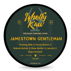 Wholly Kaw σαπούνι ξυρίσματος Jamestown Gentleman 114gr