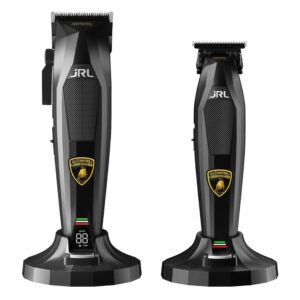 JRL Lamborghini Diamante Kit black Hair Clipper cordless 2025C and Trimmer cordless 2025T
