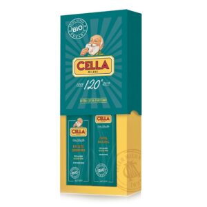 Cella Milano traditional shaving set with organic shaving cream and aftershave balm
