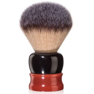 Fine Accoutrements: Fine Stout Synthetic Shaving Brush Orange and Black 24mm