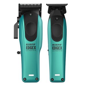 Kiepe set Hair Clipper and Trimme Edgex Ultrathin light blue