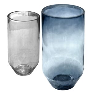 Glass Oval Vase 22x13cm Homie 322108