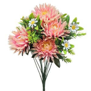 Μπουκέτο 6 Χρυσάνθεμα & 7 Μαργαρίτες 48cm Homie 423133