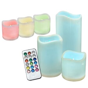 LED candles set of 3 pcs with Control 15x ø7.5cm, 11.5x ø7.5cm, 7.5x ø7.5cm Homie 57511