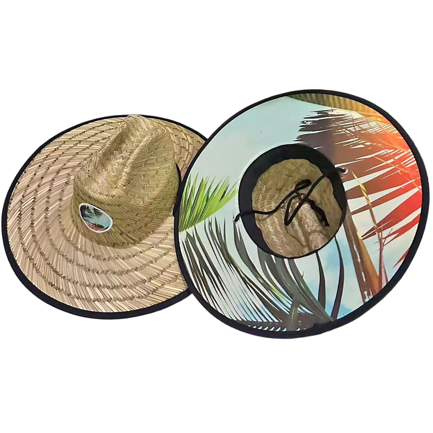 Straw Surf Hat with Buckle & Design ø42cm SummerTiempo 623357