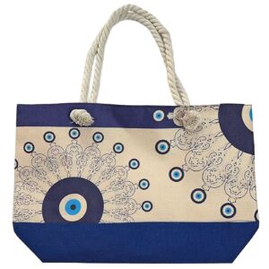 Jute Beach Bag Greece 54x37x15cm SummerTiempo 623366