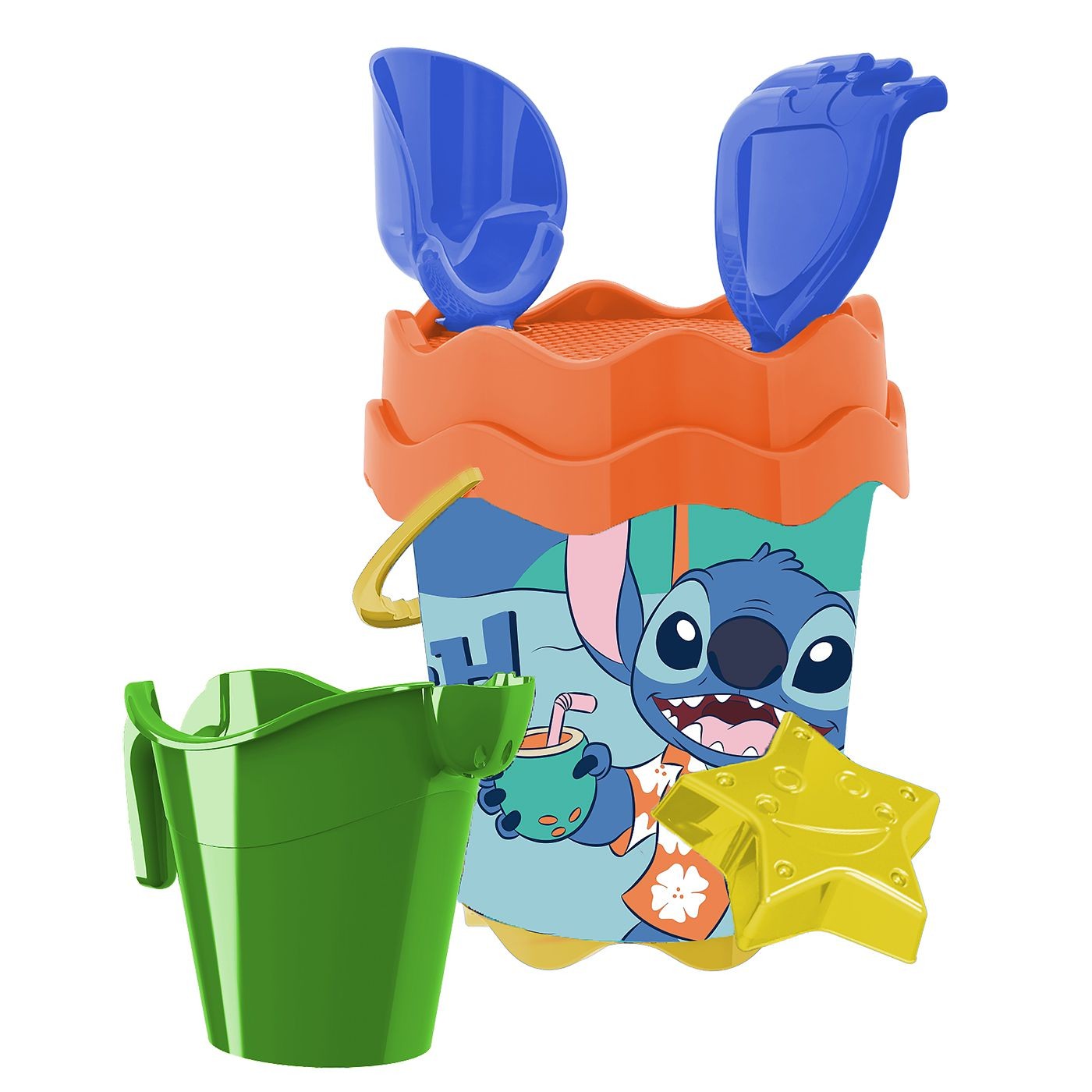 Stitch bucket ø17cm with Watering Can set=6 pcs Stitch 25637