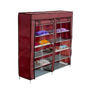 Fabric shoe rack 5 levels - T2712 - 521742 - Red