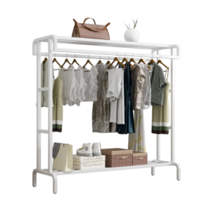 Floor hanger with shoe shelf - TM0021 - 522657 - White