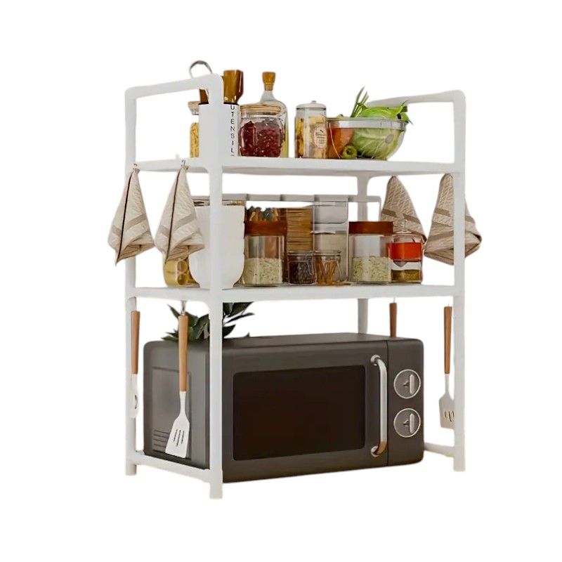 Two-tier kitchen organization rack - YH6616-2B - 718516 - White