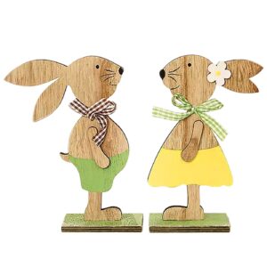 Wooden Decorative Tabletop Rabbit 16x10cm Bunny's 932259