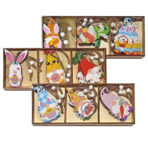 Wooden Ornaments Figures with Ears Set=9 pcs 8cm Bunny's 932262