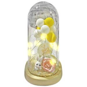 Γυάλα με φως Λαγουδάκι & Μπάλες 22x11cm Bunny's 932276