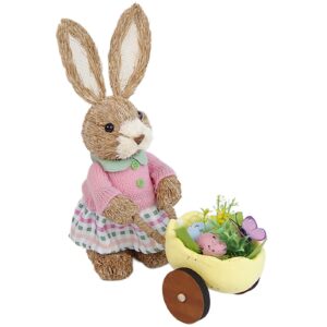 Standing Bunny Straw Holding Cart 28x23x11cm Bunny's 932306