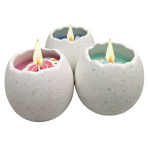 Scented Candle in Porcelain Egg 8x8cm Bunny's 932309