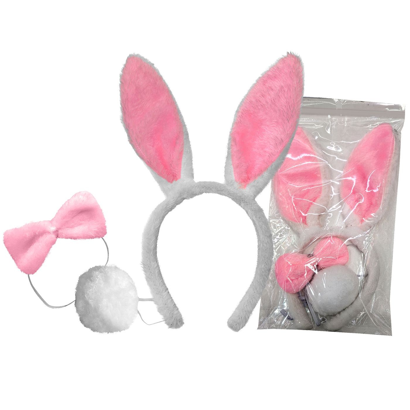 Στέκα Αυτιά Λαγού με Παπιγιόν & Ουρά σετ Bunny's 932314